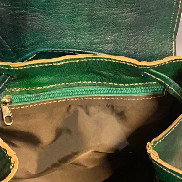 Moroccan Leather Journey Backpack - Picture 10 of 14